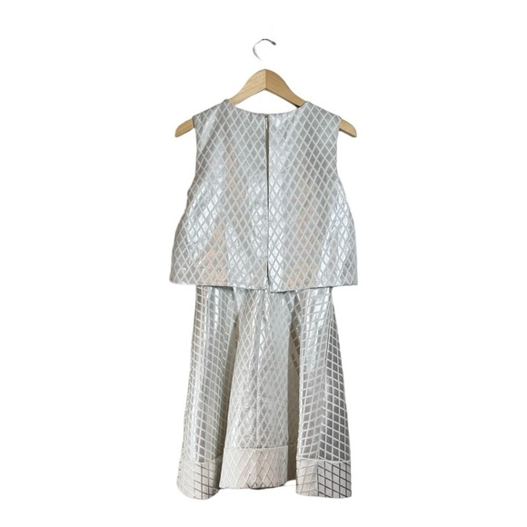 Erin Fetherston Birdie Silver Ivory Dress - Picture 5 of 6